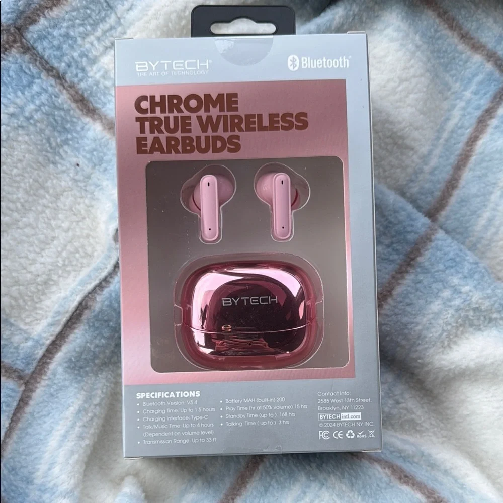 Pink Chrome True Wireless Earbuds